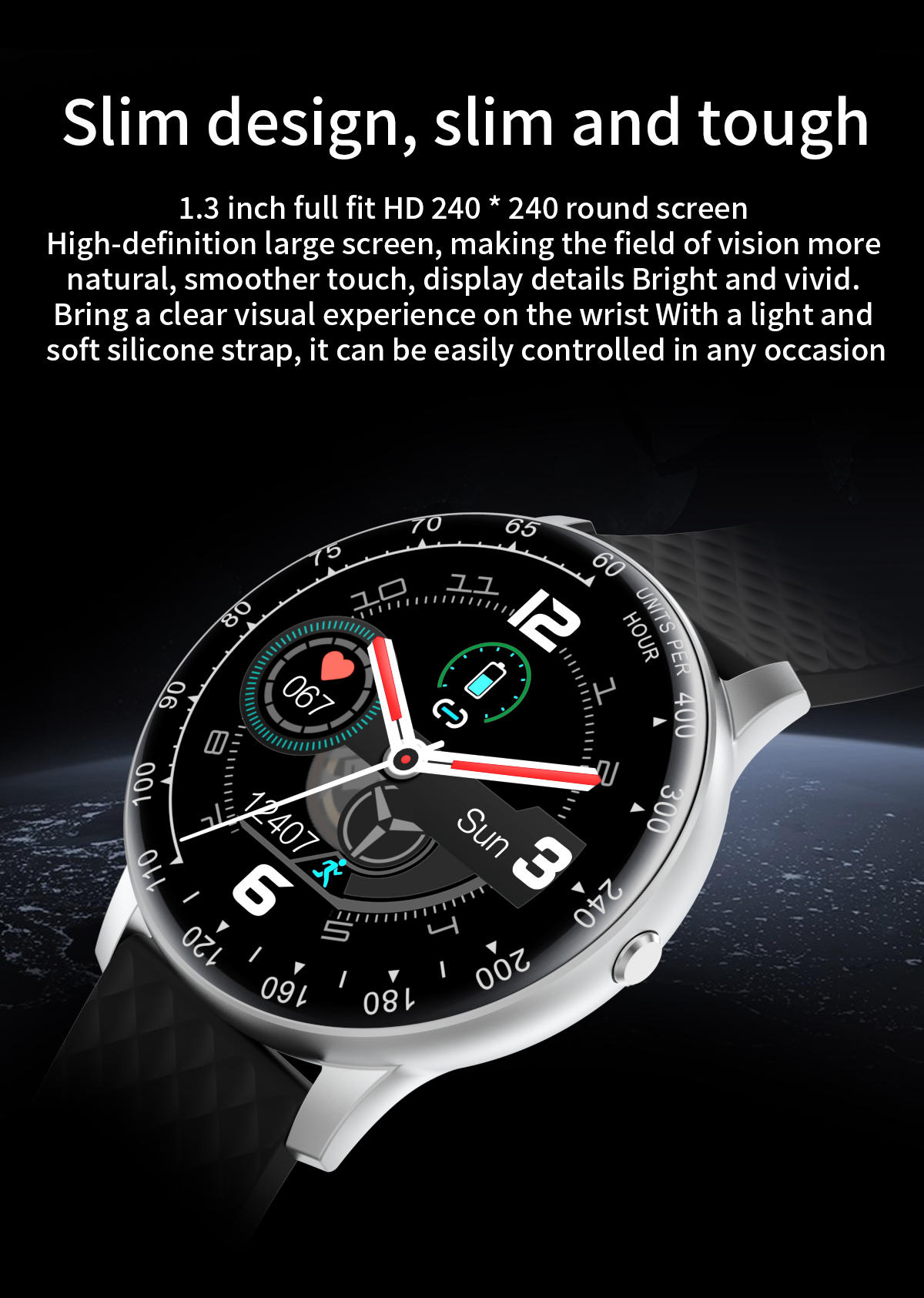 Round Fitness Smart Watch