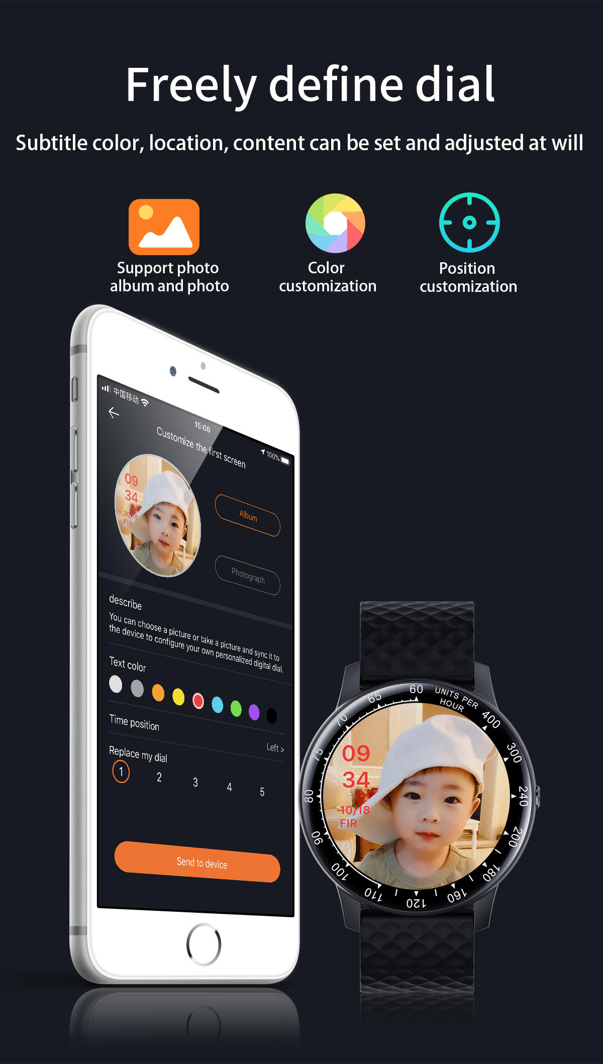 Round Fitness Smart Watch