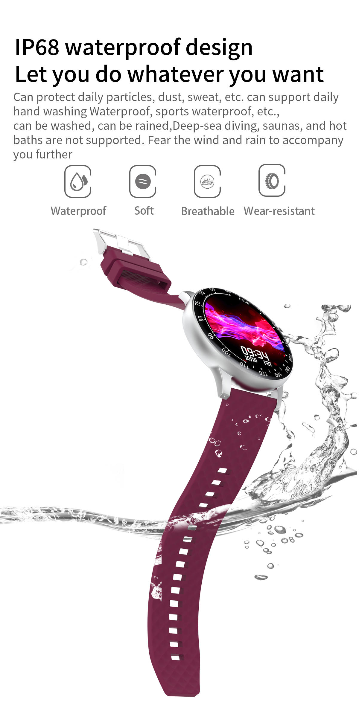 Round Fitness Smart Watch