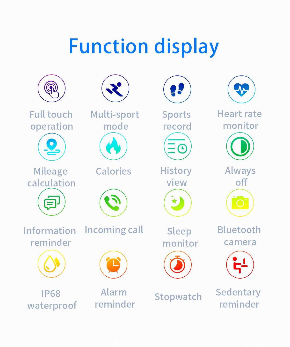 Round Fitness Smart Watch
