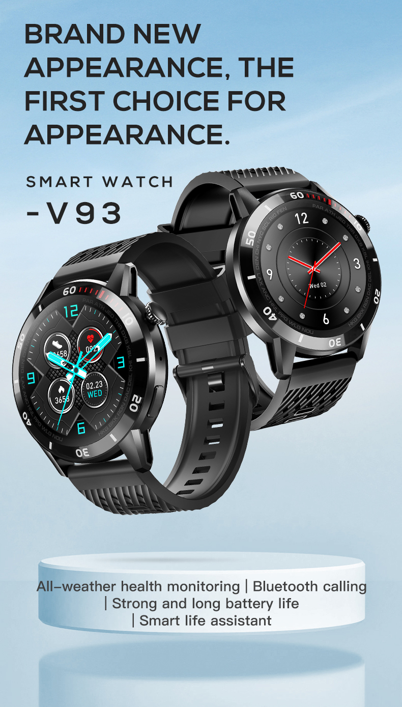 Waterproof ECG smart watch