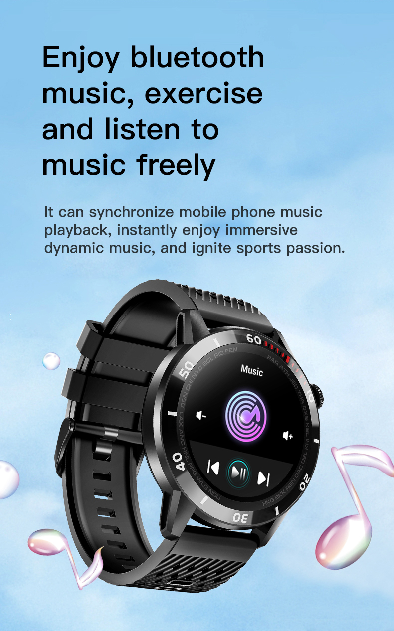 Waterproof ECG smart watch