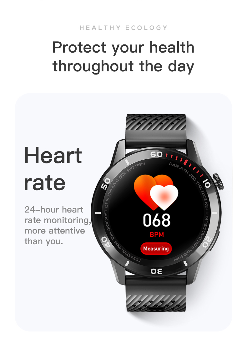 Waterproof ECG smart watch