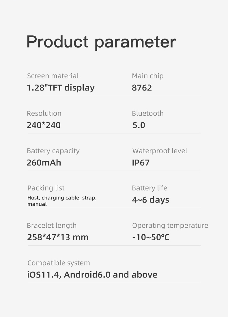 Waterproof ECG smart watch