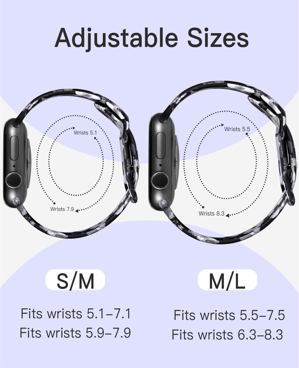 iWatch Sided Printed Silicone Wristbands