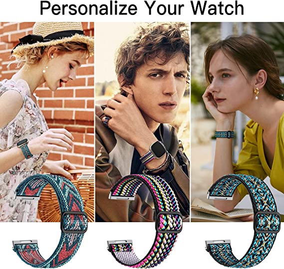 Braided Sport Nylon Loop Watch Bands Strap