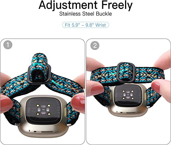 Braided Sport Nylon Loop Watch Bands Strap