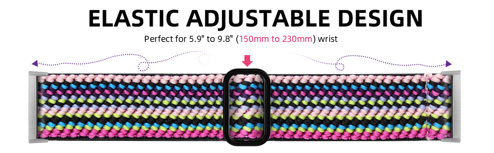 Braided Sport Nylon Loop Watch Bands Strap