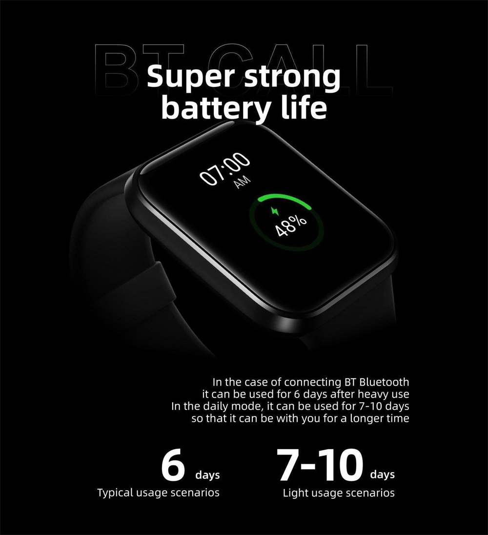 2 In 1 Square Touch Smartwatch